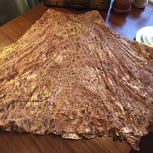 Vintage silk, lined Victor Costa skirt size 6